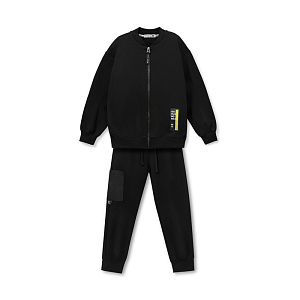 Костюм с бомбером MIZA, черный