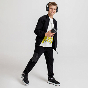 Костюм с бомбером MIZA, черный