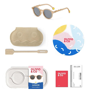 Солнцезащитные очки OLIVIO & CO "Бежевый песок", бежевые