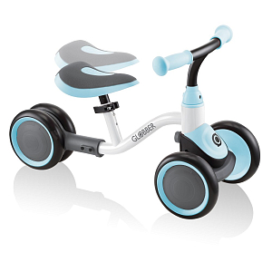 Каталка-беговел GLOBBER "LEARNING BIKE", бело-голубая