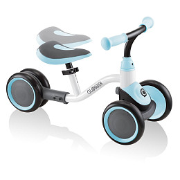 Каталка-беговел GLOBBER "LEARNING BIKE", бело-голубая