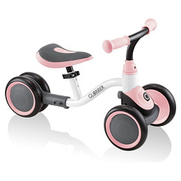 Каталка-беговел GLOBBER "LEARNING BIKE", бело-розовая