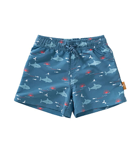 Шорты для пляжа Fresk "Добрые Акулы", голубые