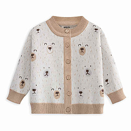 Кардиган вязаный LUKNO "Мишки"