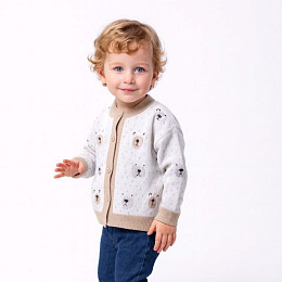 Кардиган вязаный LUKNO "Мишки"