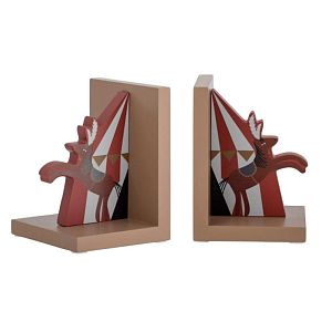 Набор подставок для книг в виде лошадок Bloomingville "Цирк Santos", 2 шт, красный (уцененный)