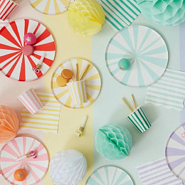 Салфетки в желтую полоску Meri Meri, маленькие, 16 шт