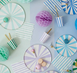 Салфетки в мятную полоску Meri Meri, большие, 16 шт