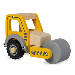 Игрушечный трактор с катком LUKNO, жёлтый