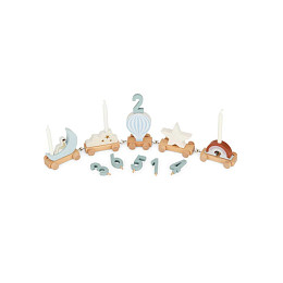 Праздничный поезд Cam Cam Copenhagen "Dreamland", микс с голубым