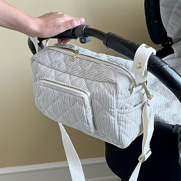 Сумка для мамы Cam Cam Copenhagen "Classic Stripes Blue", голубые полоски, маленькая