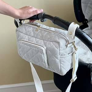 Сумка для мамы Cam Cam Copenhagen "Classic Stripes Blue", голубые полоски, маленькая