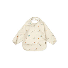 Детский нагрудник с рукавами Cam Cam Copenhagen "Bicycles", кремовый