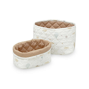Набор стеганых корзин для хранения Cam Cam Copenhagen "Dreamland", 2 шт, молоко с карамелью