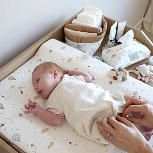 Набор стеганых корзин для хранения Cam Cam Copenhagen "Dreamland", 2 шт, молоко с карамелью