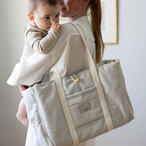 Сумка-трансформер для мамы Cam Cam Copenhagen "Classic Stripes Blue", голубые полоски