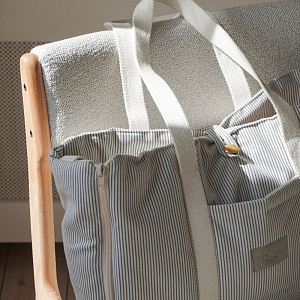 Сумка-трансформер для мамы Cam Cam Copenhagen "Classic Stripes Blue", голубые полоски