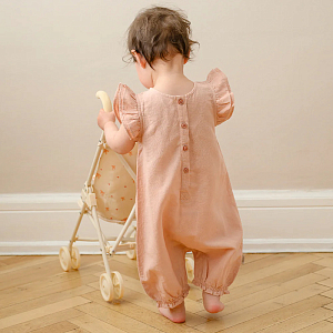 Прогулочная коляска для кукол Cam Cam Copenhagen "Bows", кремовая