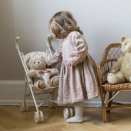 Прогулочная коляска для кукол Cam Cam Copenhagen "Berries", кремовая