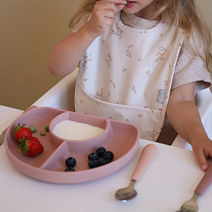 Набор столовых приборов Кам Кам Копенгаген (Cam Cam Copenhagen) "Цветок", розовый микс