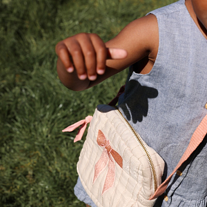 Детская сумка Cam Cam Copenhagen "Bows", кремовая