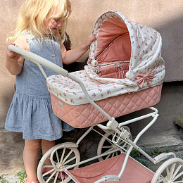 Коляска для кукол Cam Cam Copenhagen "Berries", розовый крем