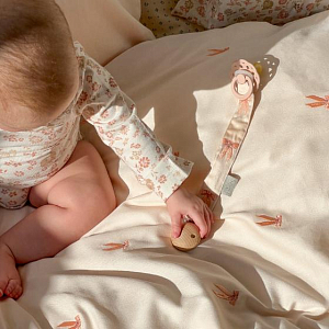 Держатель для пустышки Cam Cam Copenhagen "Bows", кремовый