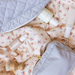 Несессер Cam Cam Copenhagen "Classic Stripes Blue Praline", голубые полоски