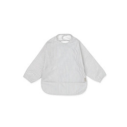 Детский нагрудник с рукавами Cam Cam Copenhagen "Classic Stripes Blue", голубые полоски