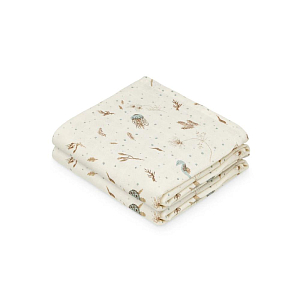 Набор муслиновых пеленок Cam Cam Copenhagen "Sea Garden", 2 шт, морской мир, 70 x 70 см