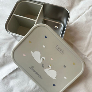 Ланч-бокс с разделителями Vanilla Copenhagen "Swandersen", теплый серый