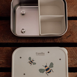 Ланч-бокс с разделителями Vanilla Copenhagen "Honeybee", молочный