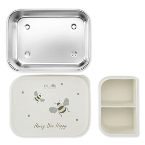 Ланч-бокс с разделителями Vanilla Copenhagen "Honeybee", молочный
