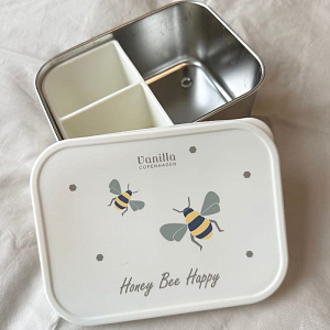 Ланч-бокс с разделителями Vanilla Copenhagen "Honeybee", молочный