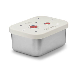 Ланч-бокс с разделителями Vanilla Copenhagen "Ladybug", молочный