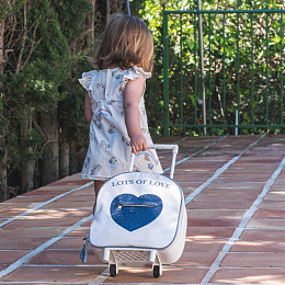 Чемодан That's Mine "Tris Birch", мерцающее сердце