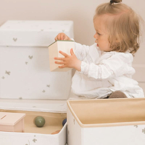 Ящик для хранения That's Mine "Clover Meadow", молочный, маленький