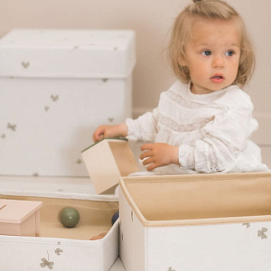 Ящик для хранения That's Mine "Clover Meadow", молочный, маленький