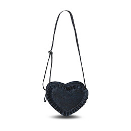 Сумка в виде сердца That's Mine "Juliet Heart Blue", мерцающий синий