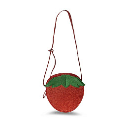 Сумка в виде клубники That's Mine "Juliet Strawberry Red", мерцающий красный