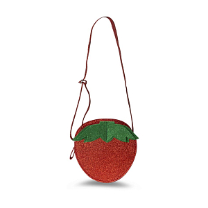 Сумка в виде клубники That's Mine "Juliet Strawberry Red", мерцающий красный