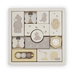 Развивающие кубики Зэтс Майн (That's Mine) "Альфи Медведь", ванильные