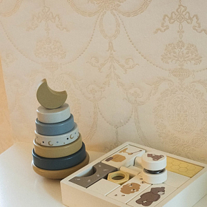 Развивающие кубики Зэтс Майн (That's Mine) "Альфи Медведь", ванильные