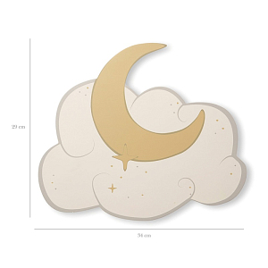 Светильник настенный That's Mine "Willi Moon and Cloud", кремовый