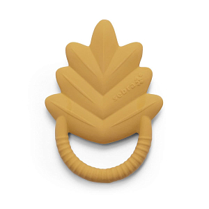 Грызунок Sebra "Лист", желтый (уцененный)