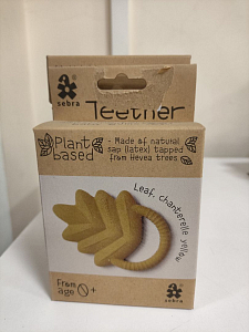 Грызунок Sebra "Лист", желтый (уцененный)