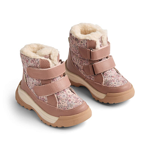 Ботинки зимние Wheat "Millas Tex Rose Dust Flowers", розовая пыльца