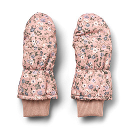 Варежки Wheat "Jazz Rose Powder Flowers", цветы в розовой глазури