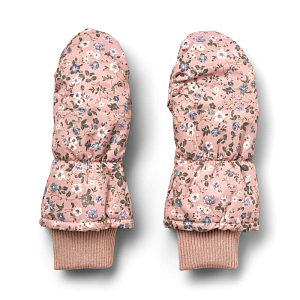 Варежки Wheat "Jazz Rose Powder Flowers", цветы в розовой глазури