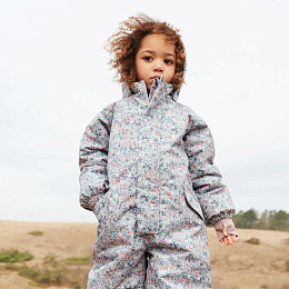 Комбинезон зимний Wheat "Miko Soft Rain Flowers", цветочный шторм